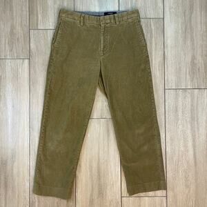 Lands’ End Men’s 31x26 Corduroy Pants Brown Khaki Traditional Fit Cotton Blend